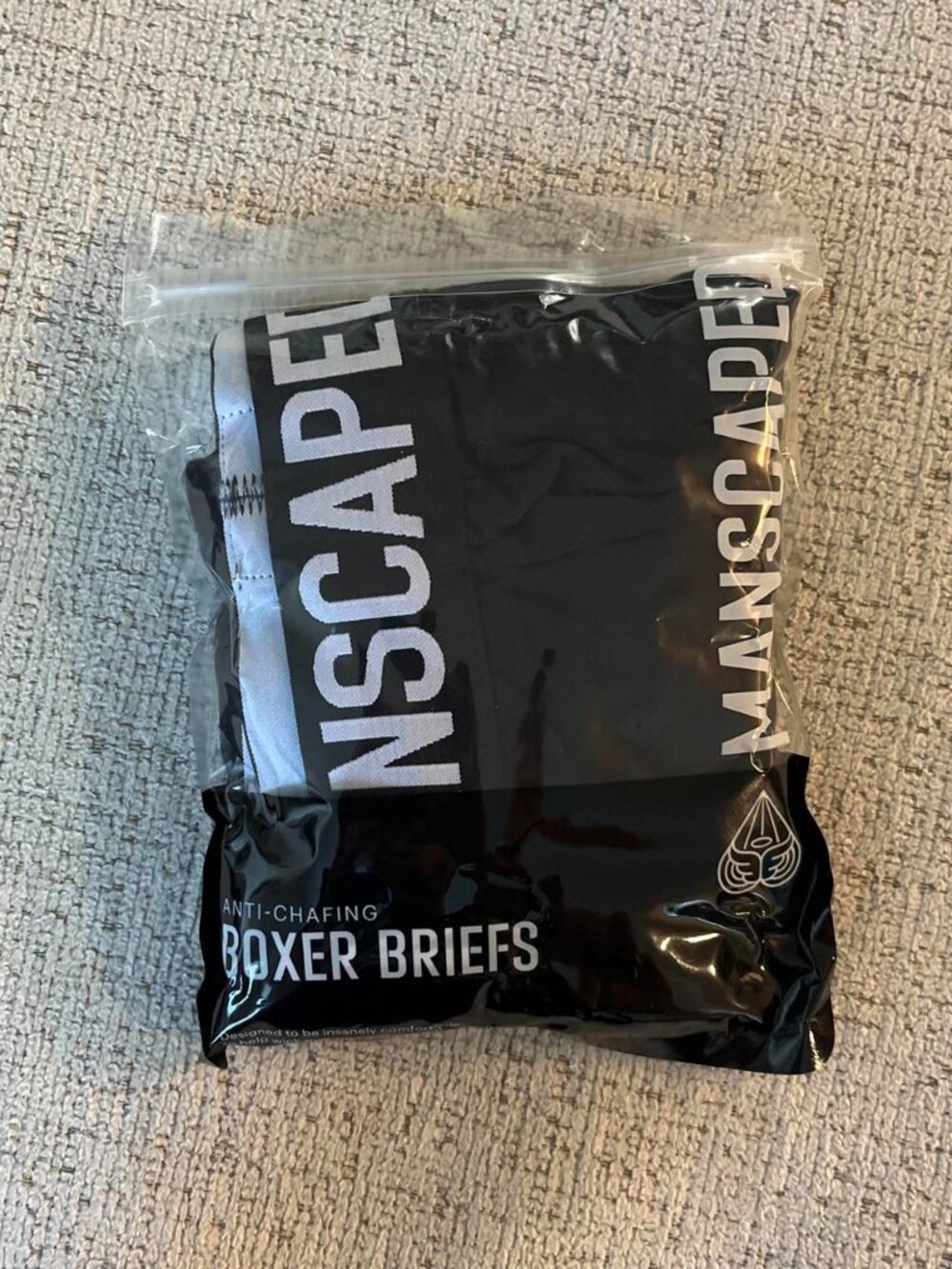 Manscaped Anti-Chafing Black Boxer Briefs